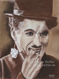 Pastellportrait-Charlie-Chaplin-Antje-Reitler-Wermsdorf